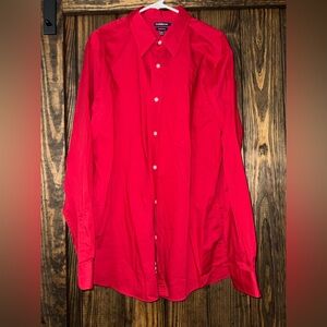 Croft & Barrow Vibrant Red Casual Button Down Shirt